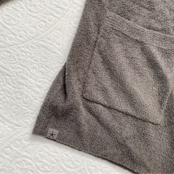 Barefoot Dreams CozyChic Lite Ribbed Edge Cardi, Mineral - Picture 4 of 6